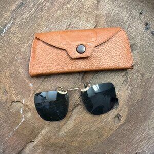 Vintage retro American Optical Calobar clip-on gorpcore outdoor sunglasses
